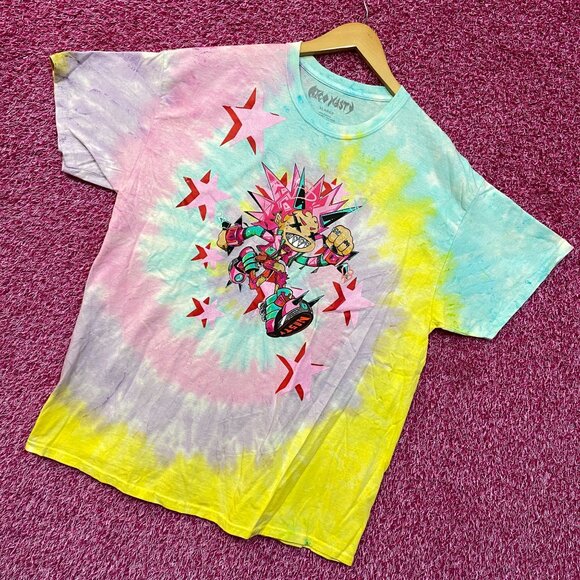 Rico Nasty Time Flies Animated Souncloud Rap Tie Dye XL - Picture 3 of 4